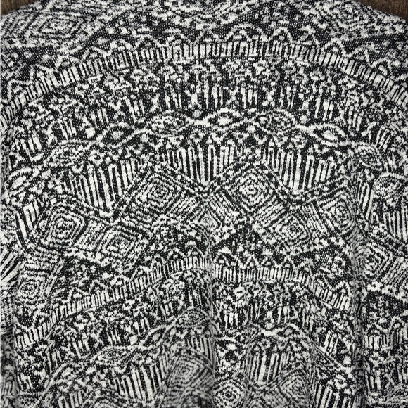 Ariat Swell Cardigan Sweater Open Front Black/White Aztec Western Wear Women XL - Picture 9 of 9